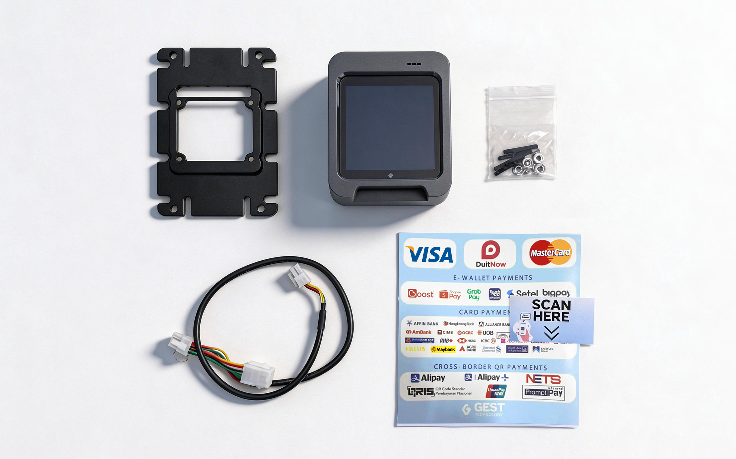 Credit/Debit Card + E-Wallet Device included items